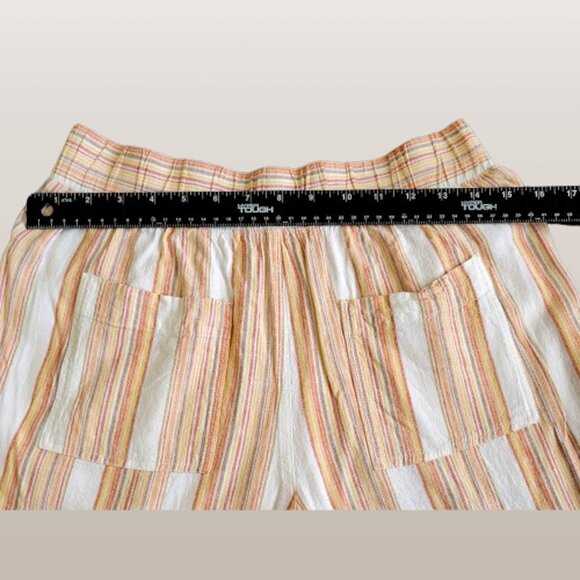 Anthropologie Cloth & Stone Linen Tie Waist Crop Top and Cropped Wide Leg Pants - Picture 10 of 10